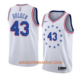 Maillot NBA Philadelphia 76ers Jonah Bolden 43 2018-19 Nike Blanc Swingman - Homme